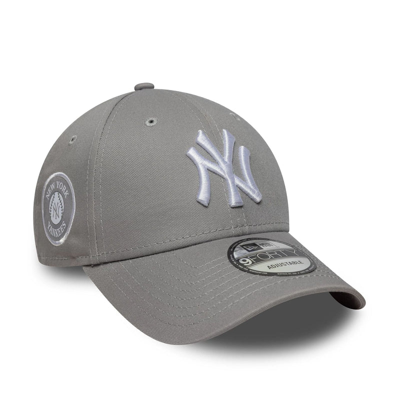 NEW ERA New York Yankees MLB Side Patch Grey 9FORTY Cap