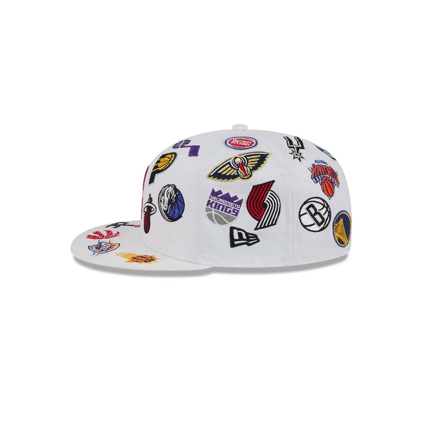 New Era NBA All Over White 59FIFTY Fitted Cap