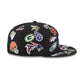 New Era NFL All Over Black 59FIFTY Fitted Cap