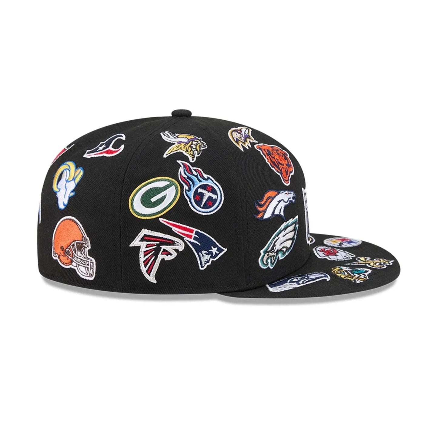 New Era NFL All Over Black 59FIFTY Fitted Cap