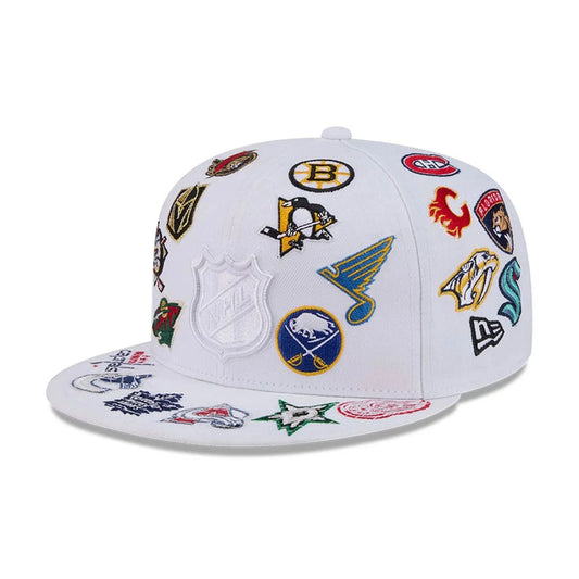 New Era NHL All Over White 59FIFTY Fitted Cap