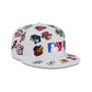 New Era White MiLB All Over 59FIFTY Fitted Cap (kopie)