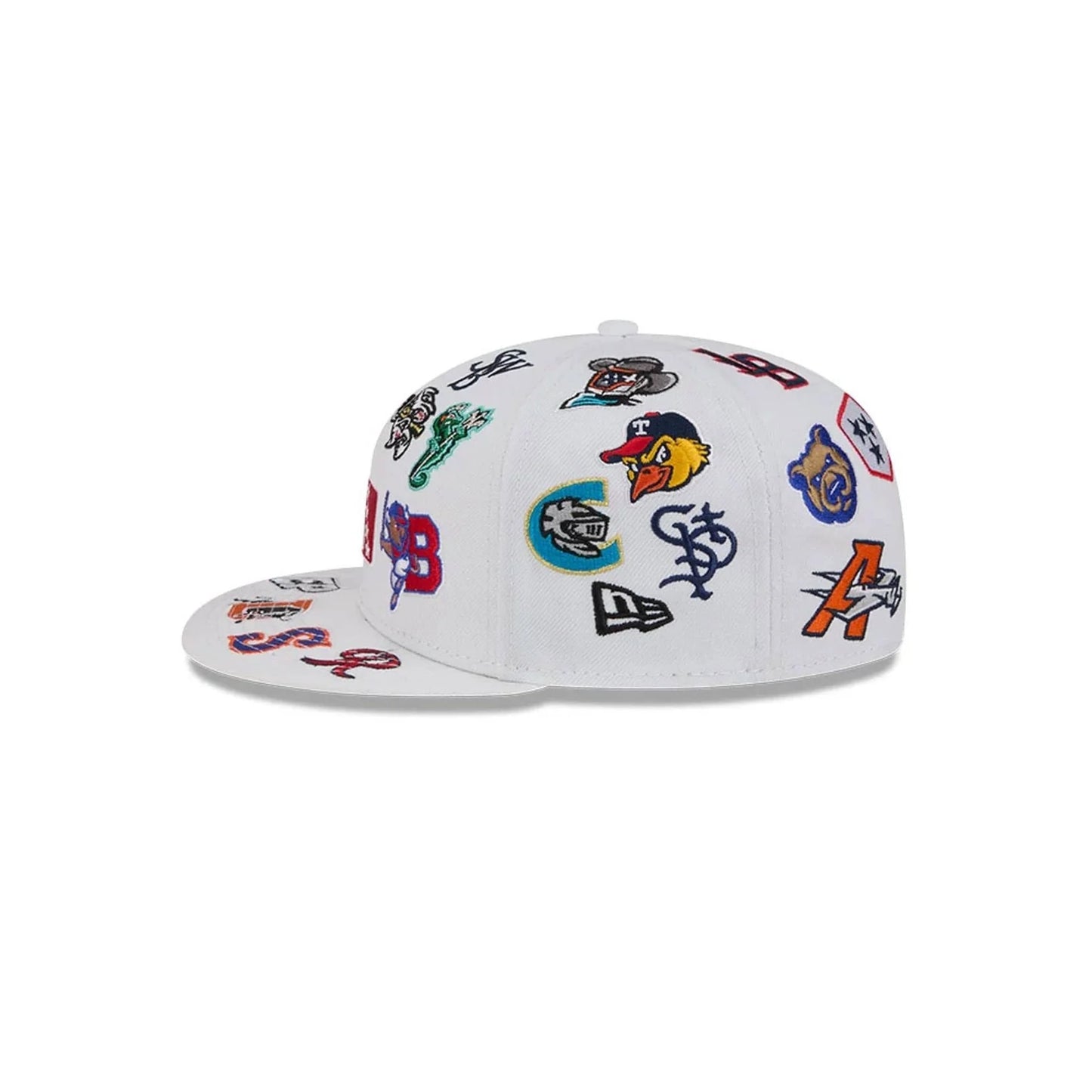 New Era MiLB All Over White 59FIFTY Fitted Cap