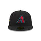 New Era Arizona Diamondbacks MLB Hidden Hit Black 59FIFTY Fitted Cap