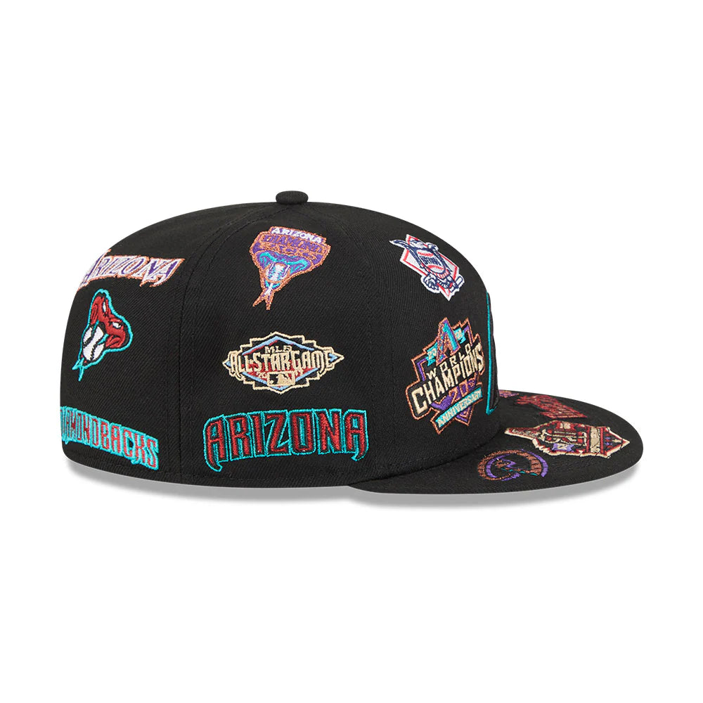New Era Arizona Diamondbacks MLB All Over Team 59FIFTY Fitted Cap