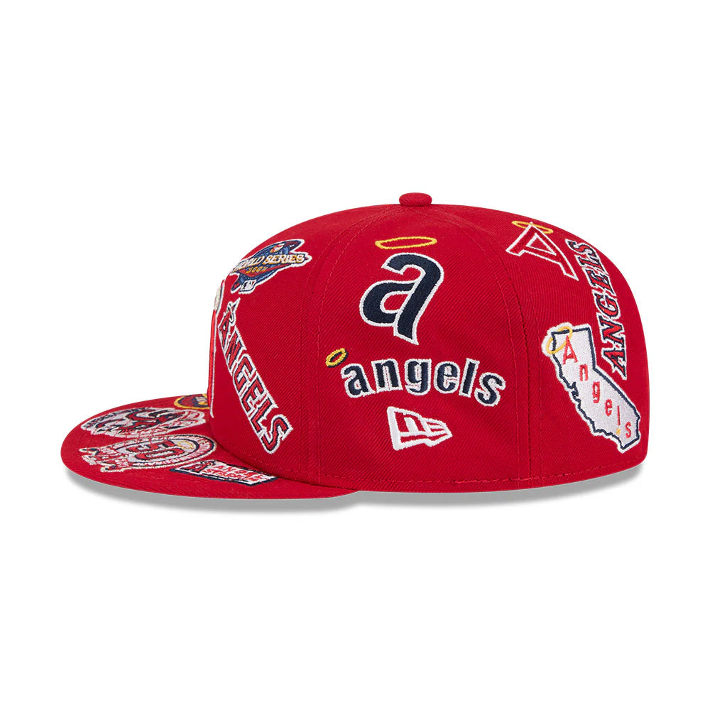 New Era Los Angeles Angels MLB All Over Team 59FIFTY Cap