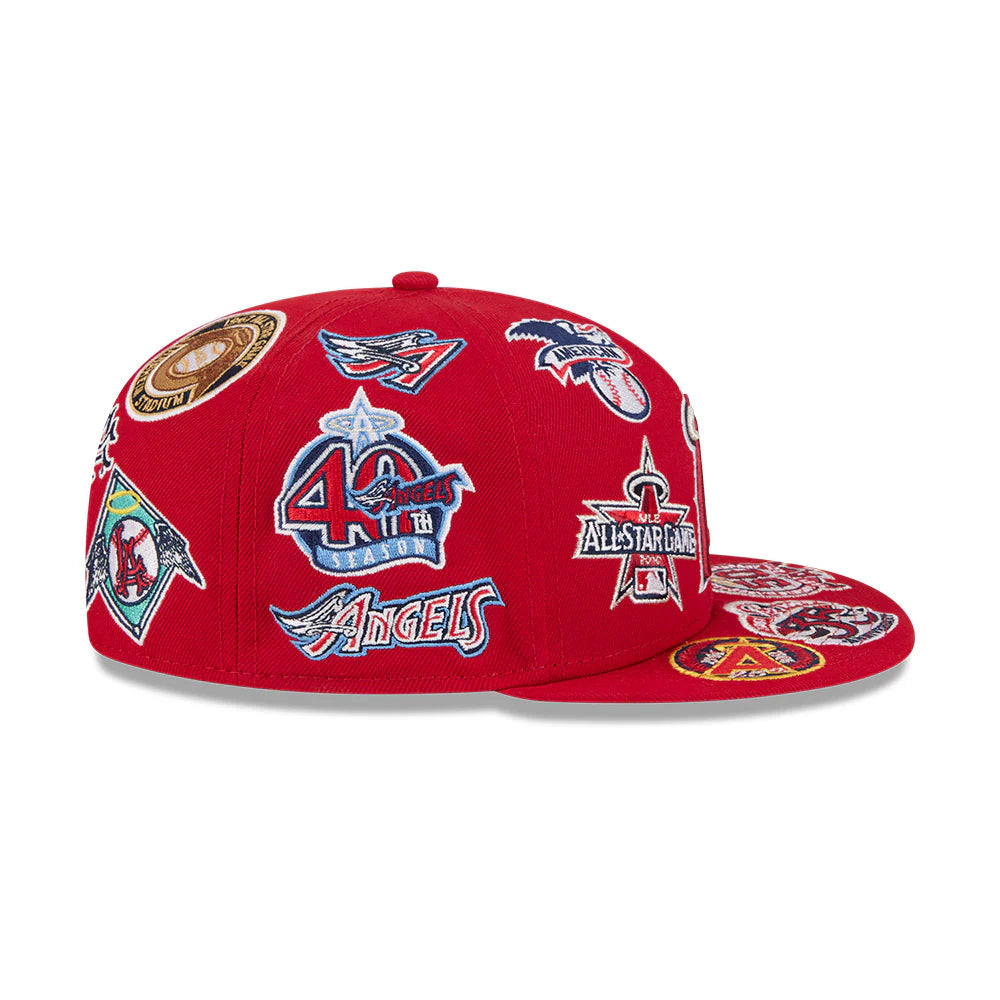 New Era Los Angeles Angels MLB All Over Team 59FIFTY Cap