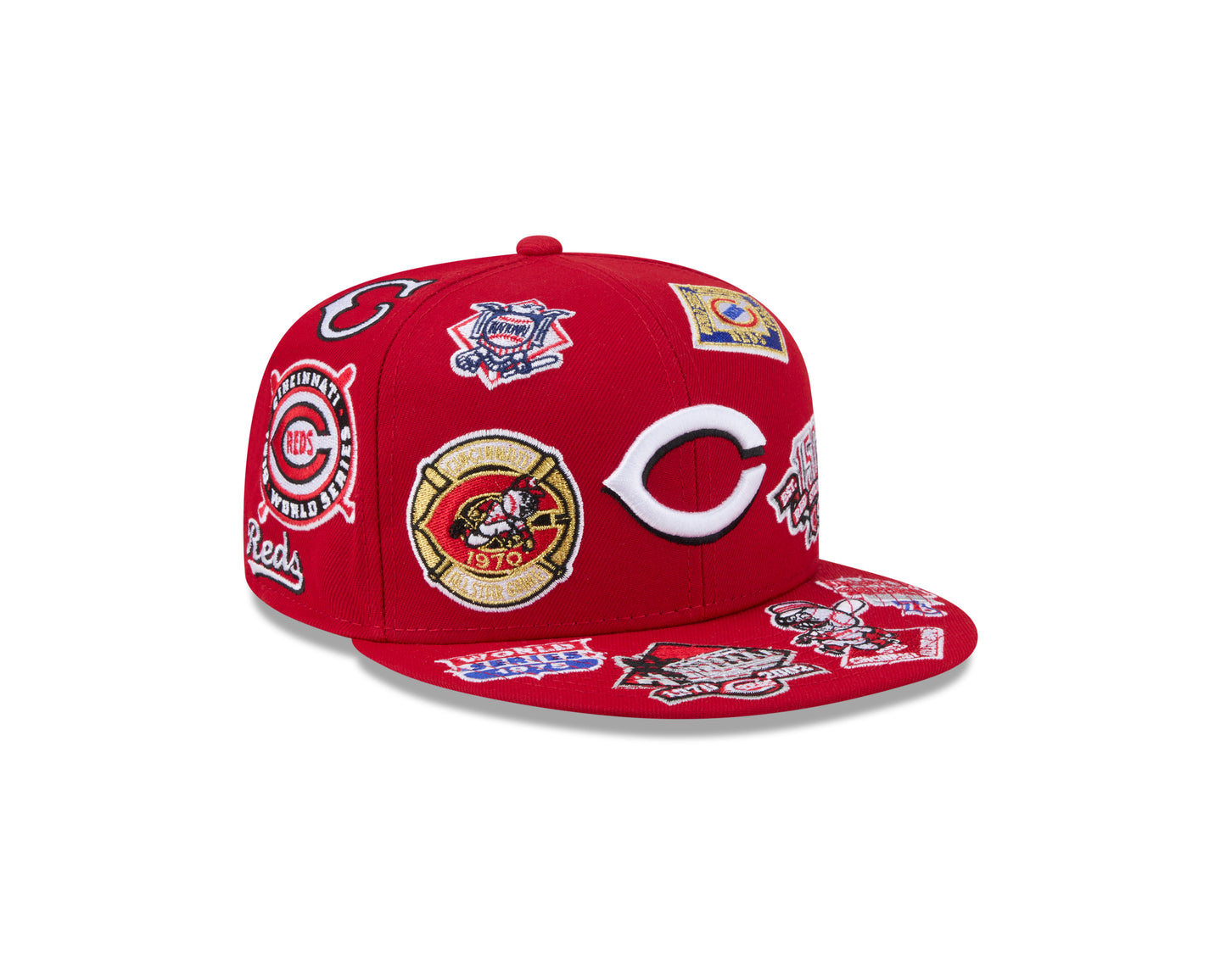 New Era Cincinnati Reds MLB All Over Team 59FIFTY Fitted Cap