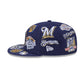 New Era Milwaukee Brewers MLB All Over Team 59FIFTY Fitted Cap