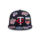 New Era Minnesota Twins MLB All Over Team 59FIFTY Fitted Cap