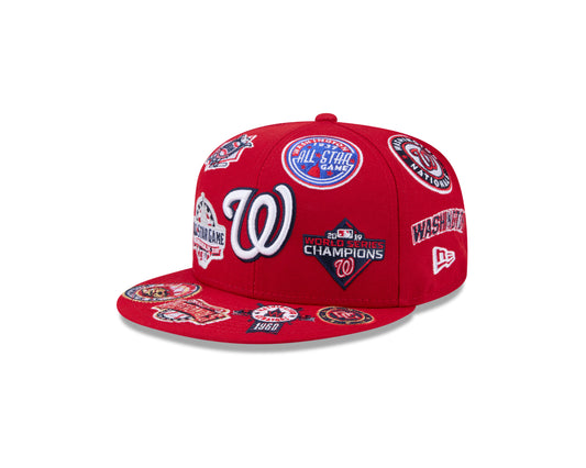 New Era Washington Nationals MLB All Over Team 59FIFTY Fitted Cap