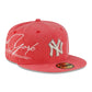 NEW ERA New York Yankees MLB Script Wash Red 59FIFTY Fitted Cap