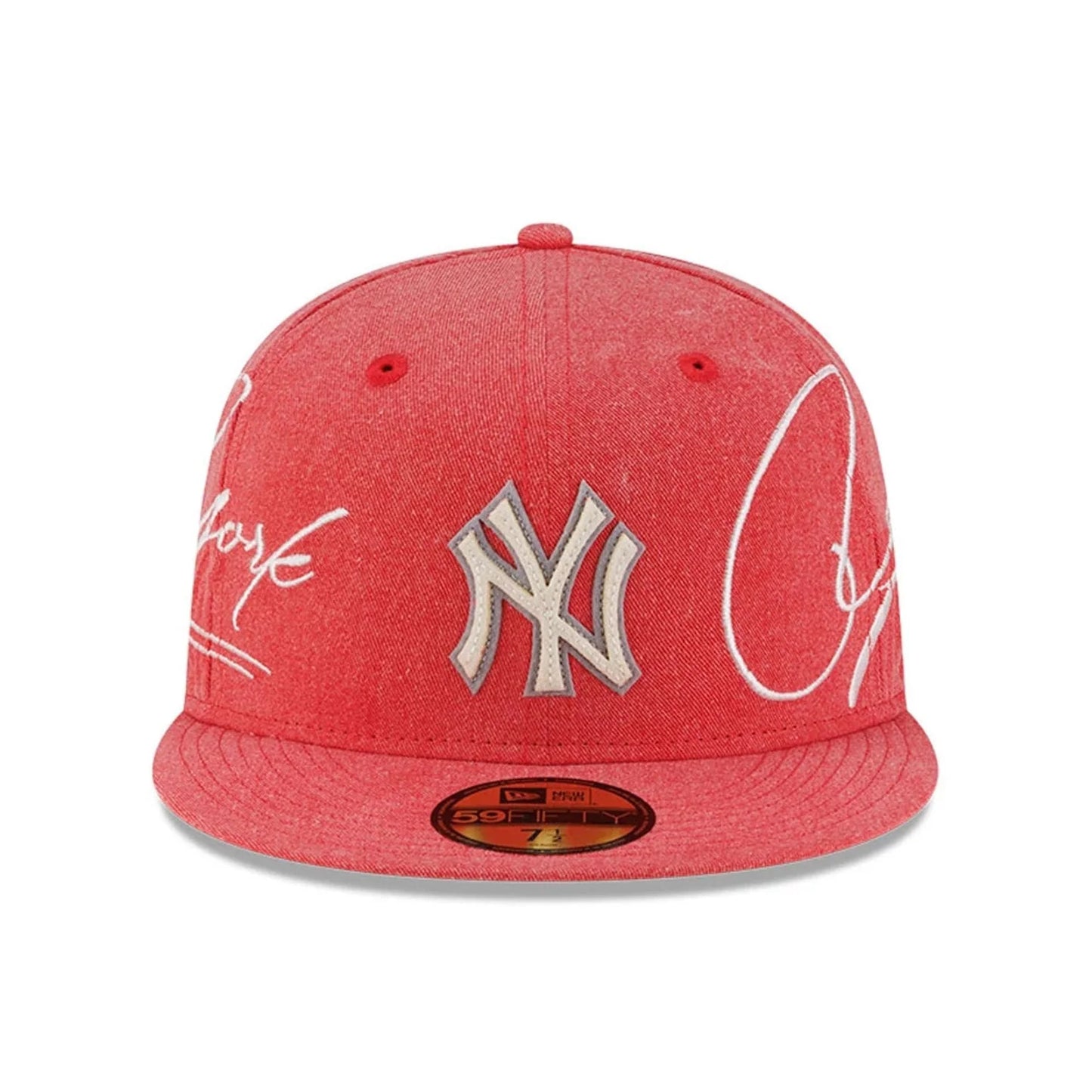 NEW ERA New York Yankees MLB Script Wash Red 59FIFTY Fitted Cap