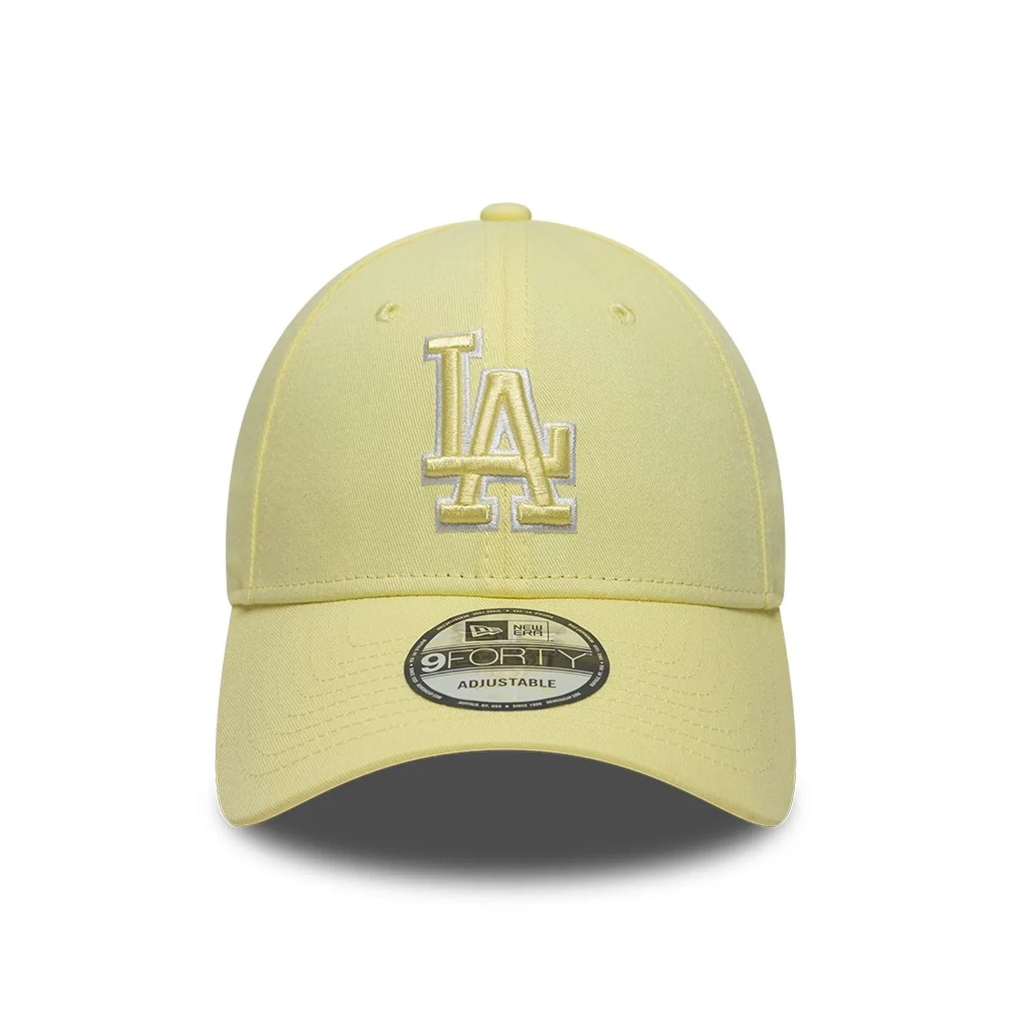 New Era LA Dodgers MLB Team Outline Pastel Yellow 9FORTY Adjustable Cap