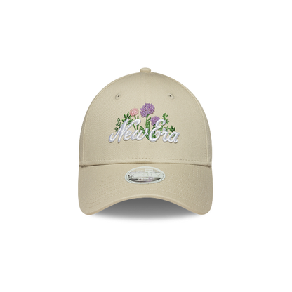 NEW ERA Womens New Era Beaded Light Beige 9FORTY Adjustable Cap