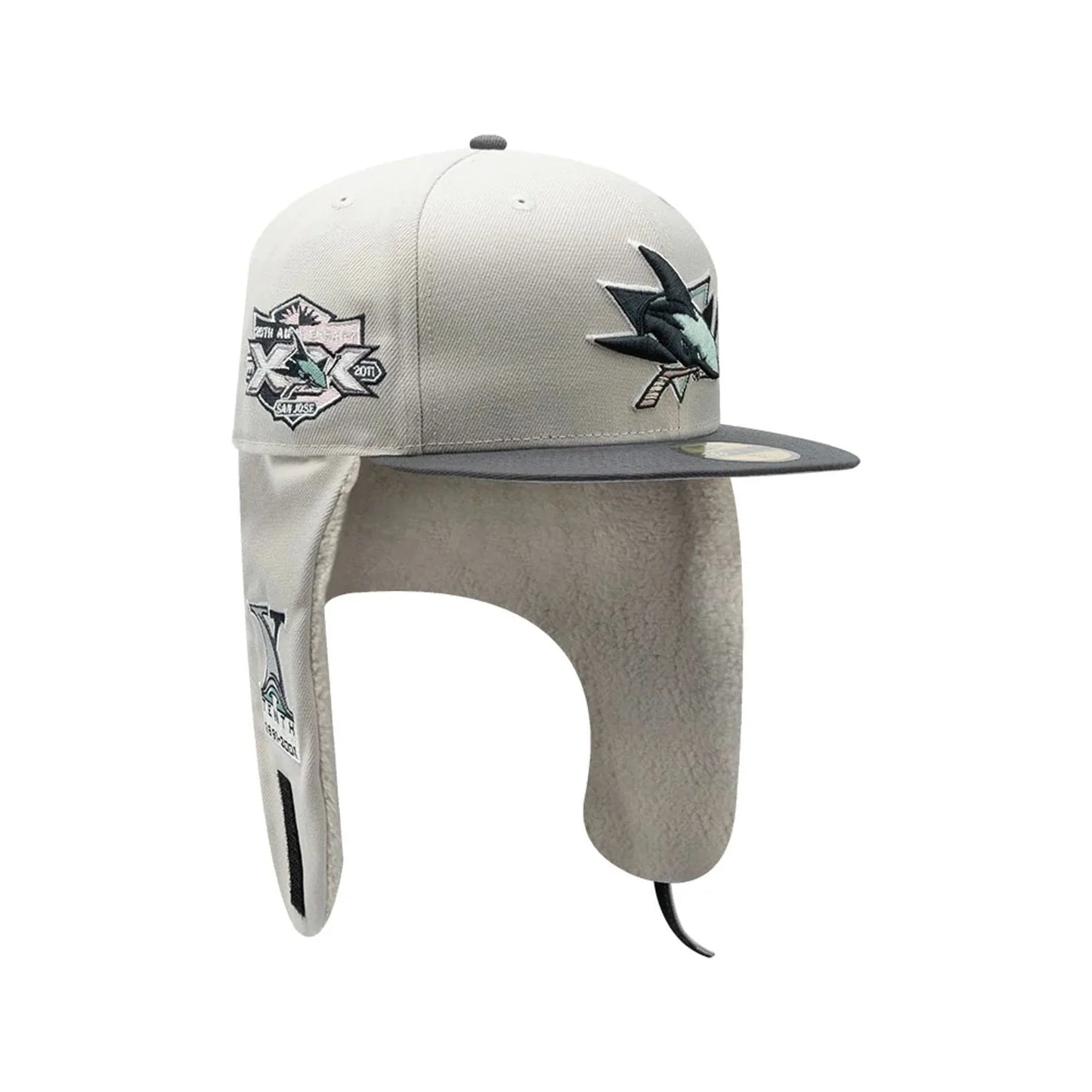 NEW ERA San Jose Sharks NHL Patch Light Beige Dogear 59FIFTY Fitted Cap