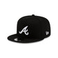 New Era Atlanta Braves  Basic Black & White 9FIFTY Snapback