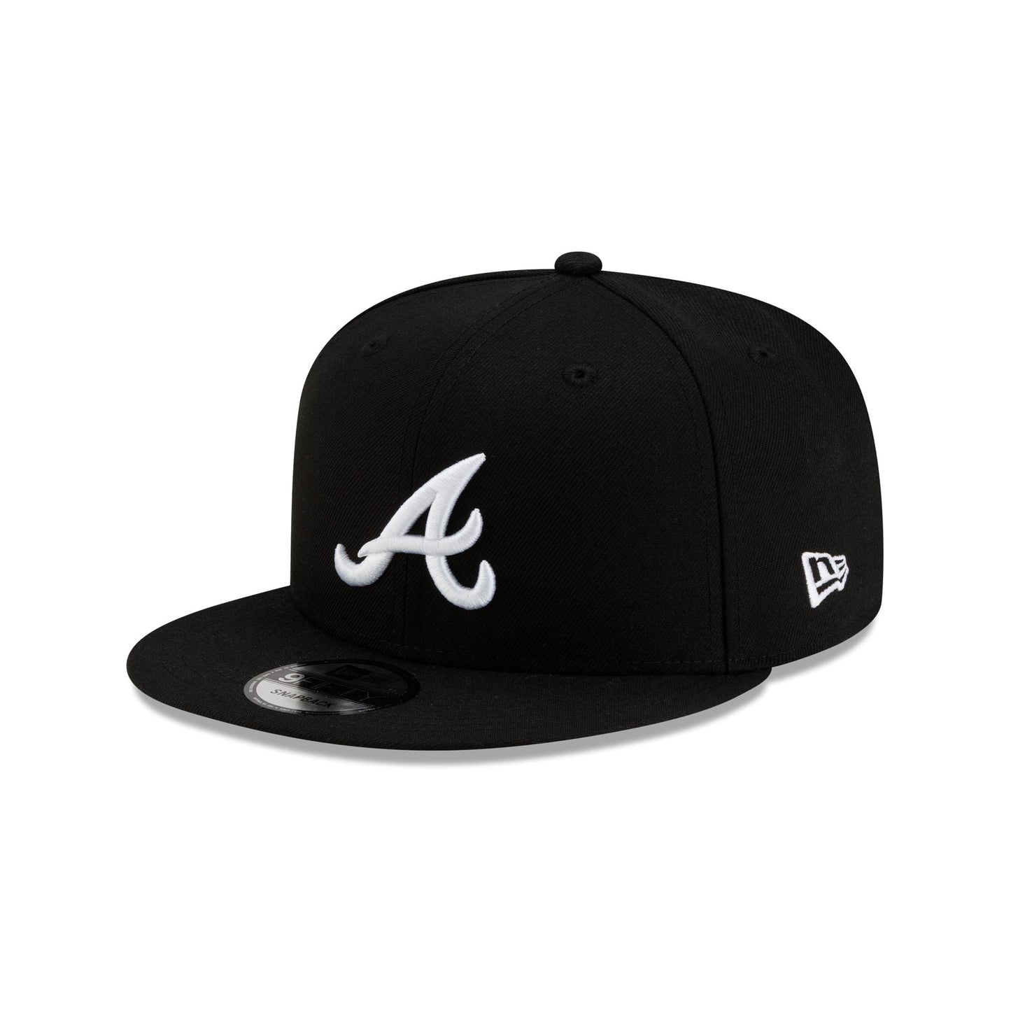 New Era Atlanta Braves  Basic Black & White 9FIFTY Snapback