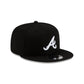 New Era Atlanta Braves  Basic Black & White 9FIFTY Snapback