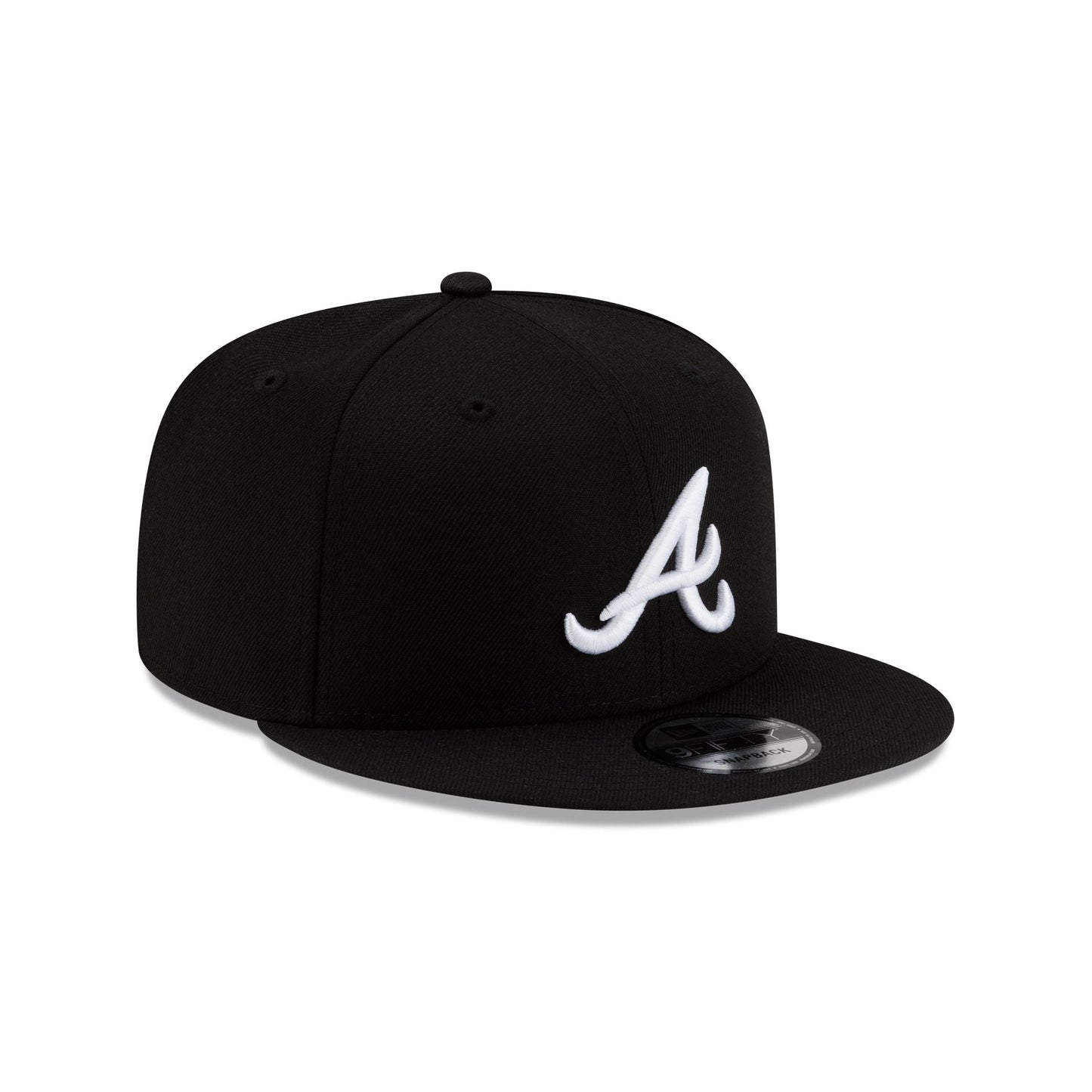 New Era Atlanta Braves  Basic Black & White 9FIFTY Snapback