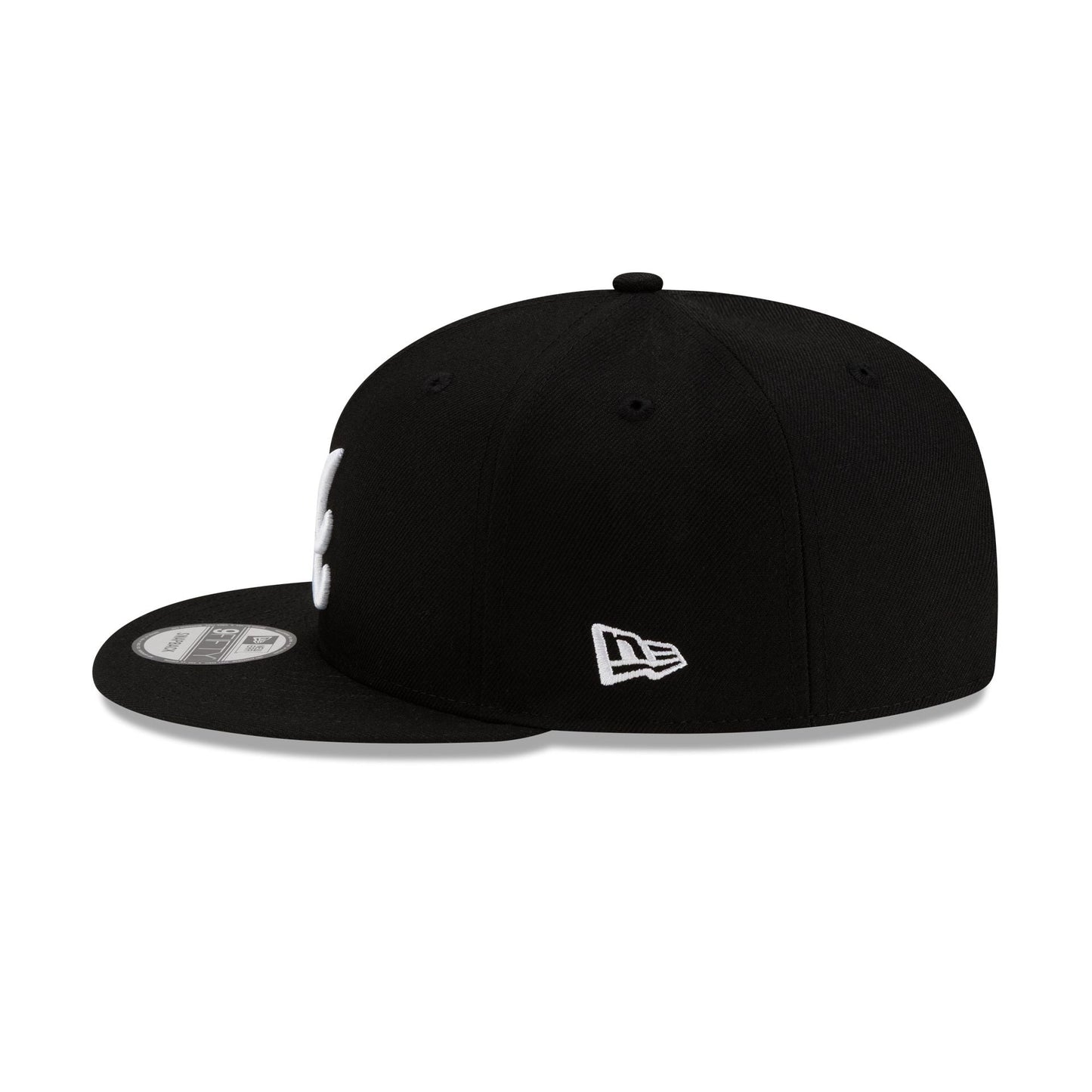 New Era Atlanta Braves  Basic Black & White 9FIFTY Snapback