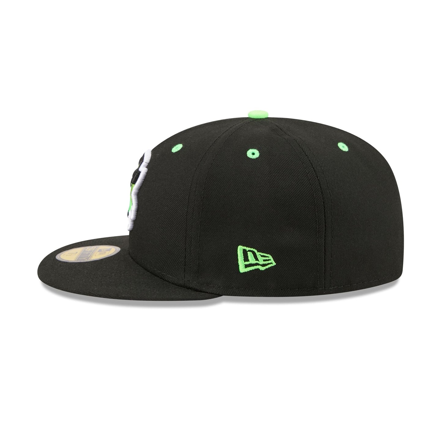 New Era Erie Seawolves Theme Night Black Neon 59FIFTY Fitted