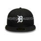 New Era Detroit Tigers MLB Icon Black 59FIFTY Fitted Cap
