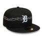 New Era Detroit Tigers MLB Icon Black 59FIFTY Fitted Cap