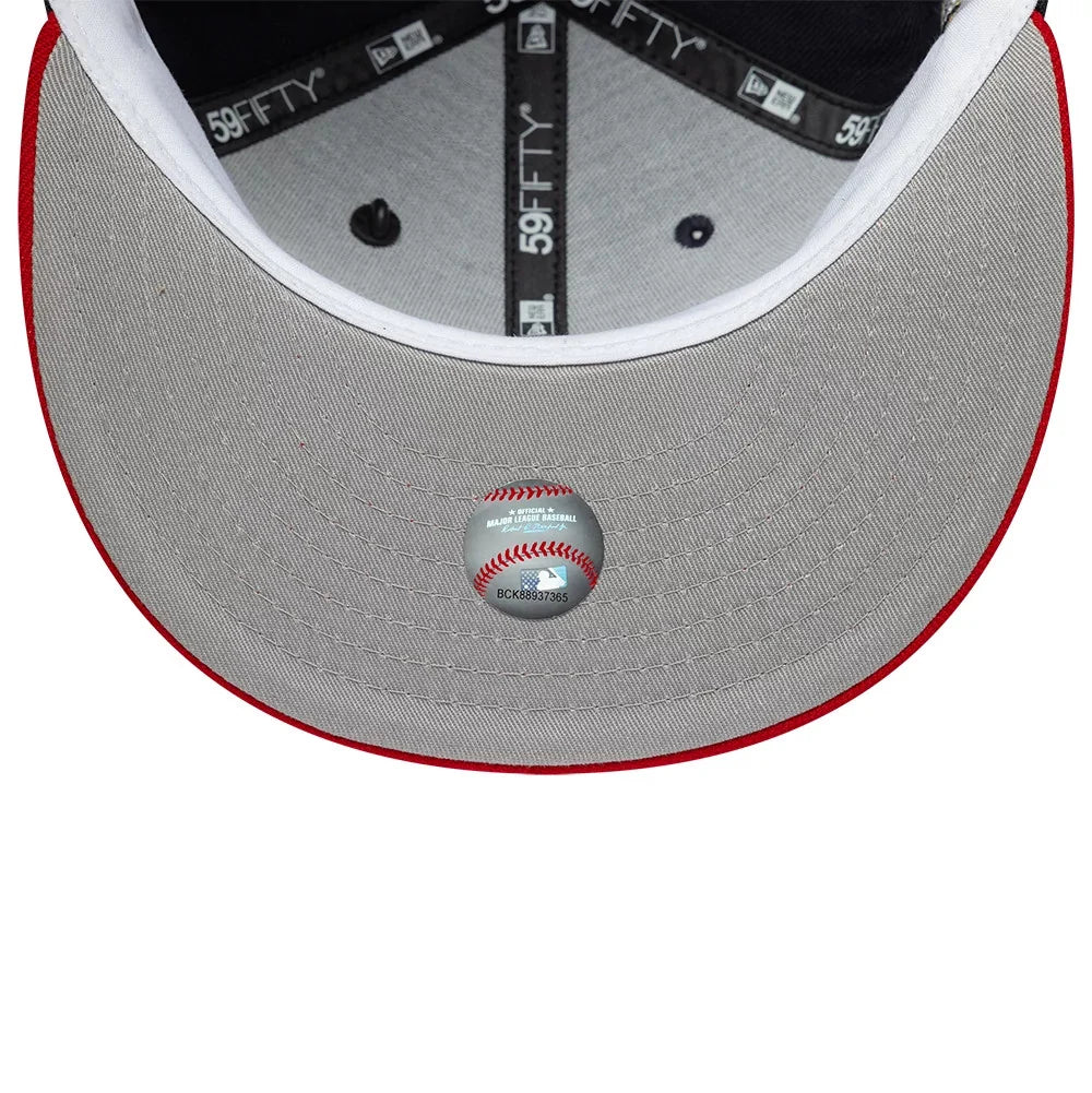 NEW ERA Atlanta Braves MLB Icon Navy & Red 59FIFTY Fitted Cap