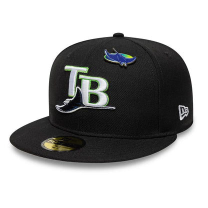 NEW ERA Tampa Bay Rays MLB Icon Black 59FIFTY Fitted Cap