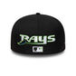 NEW ERA Tampa Bay Rays MLB Icon Black 59FIFTY Fitted Cap
