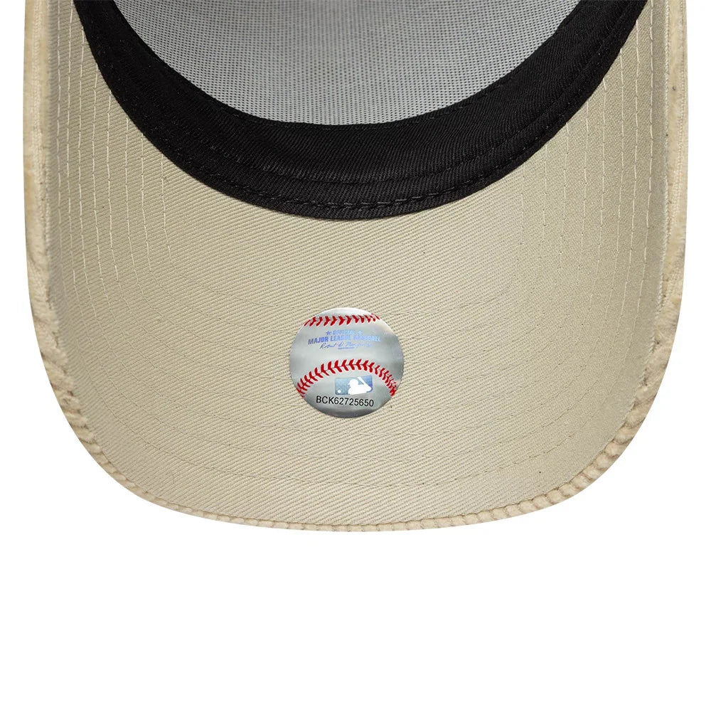 NEW ERA LA Dodgers MLB Cord Cream 9FORTY A-Frame Trucker Adjustable Cap