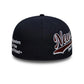 NEW ERA New Era Heritage Script Navy 59FIFTY Fitted Cap
