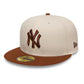 NEW ERA New York Yankees MLB League Essential Cream & Brown 59FIFTY Fitted Cap