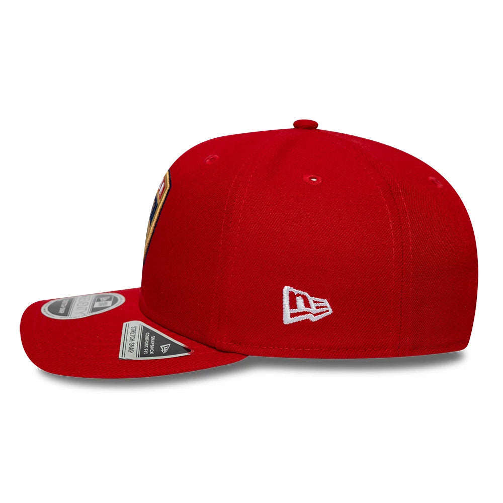 New Era Florida Panthers NHL Team Red 9SEVENTY Stretch Snap Adjustable Cap