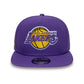 New Era LA Lakers NBA Hardwood Classic Purple 9FIFTY A-Frame Snapback Adjustable Cap