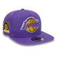 New Era LA Lakers NBA Hardwood Classic Purple 9FIFTY A-Frame Snapback Adjustable Cap