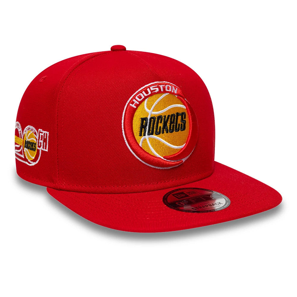 New Era Houston Rockets NBA Hardwood Classic Red 9FIFTY A-Frame Snapback Adjustable Cap