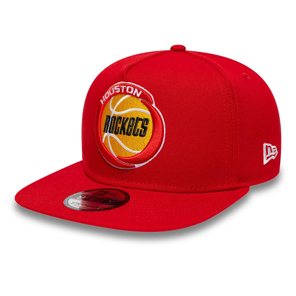New Era Houston Rockets NBA Hardwood Classic Red 9FIFTY A-Frame Snapback Adjustable Cap