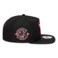 New Era Chicago Bulls NBA Hardwood Classic Black 9FIFTY A-Frame Snapback Adjustable Cap