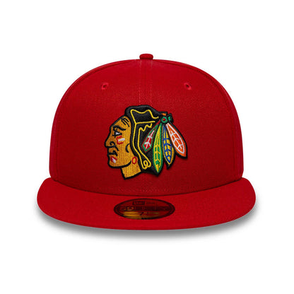 New Era Chicago Blackhawks NHL Basic Red 59FIFTY Fitted Cap