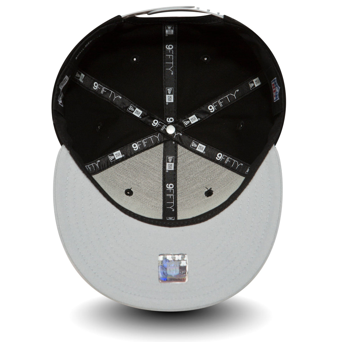 NEW ERTA Las Vegas Raiders Black/Grey NFL 9FIFTY Snapback Adjustable Cap