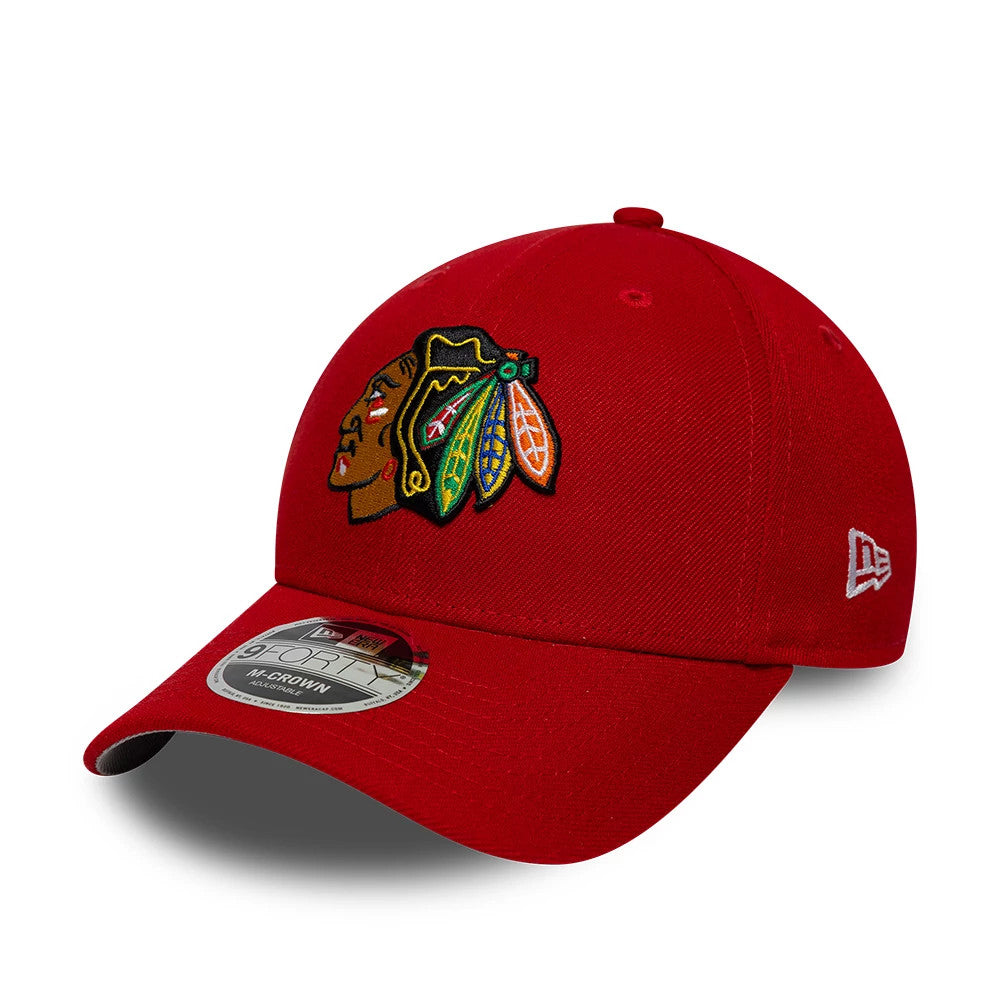 New Era Chicago Blackhawks NHL Team Red 9SEVENTY Stretch Snap Adjustable Cap