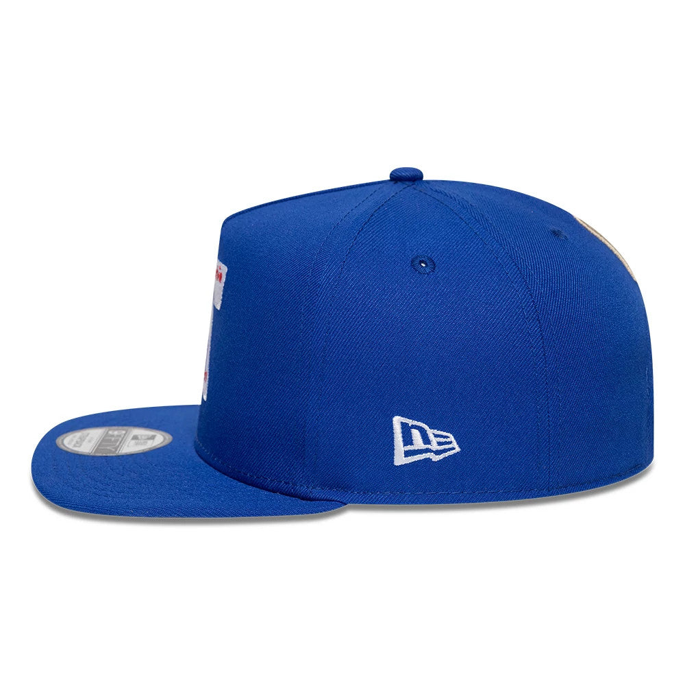 New Era Philadelphia 76ers NBA Hardwood Classic Blue 9FIFTY A-Frame Snapback Adjustable Cap
