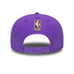 New Era Toronto Raptors NBA Hardwood Classic Bright Purple 9FIFTY A-Frame Snapback Adjustable Cap