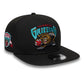 New Era Vancouver Grizzlies NBA Hardwood Classic Black 9FIFTY A-Frame Snapback Adjustable Cap