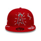 NEW ERA LA Angels MLB Scribble Red 59FIFTY Fitted Cap