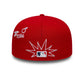 NEW ERA LA Angels MLB Scribble Red 59FIFTY Fitted Cap