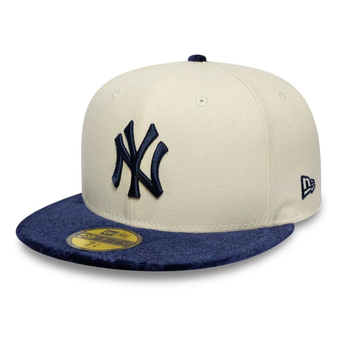 NEW ERA New York Yankees MLB Paisley Visor Cream 59FIFTY Fitted Cap