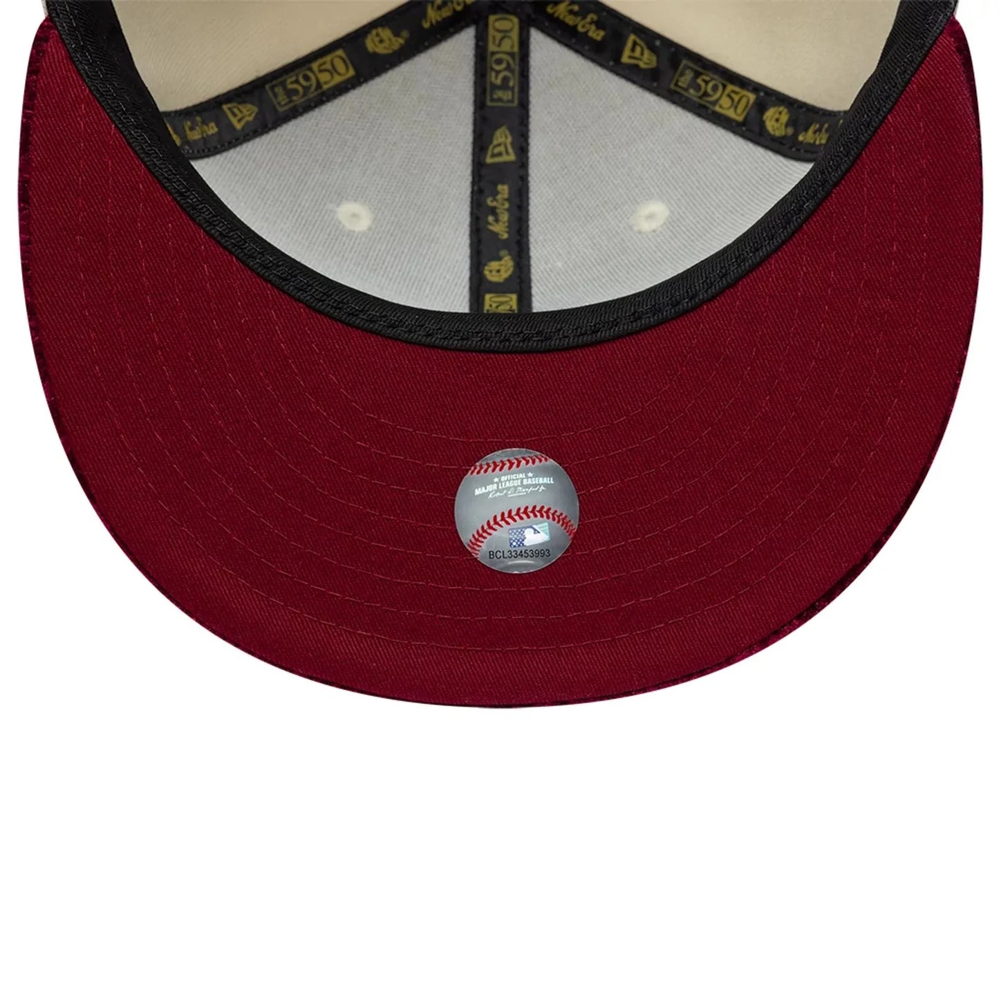 NEW ERA LA Dodgers MLB Paisley Visor Cream 59FIFTY Fitted Cap